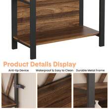 Bookcase - Brown 3-tier - View 3