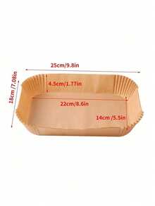 5/25/50/100pcs Air Fryer Baking Paper, Oil-Absorbing Paper, Paper Liners, Baking Oven Sheets, Square, Rectangular, Round, Suitable For Air Fryer, Oven, Heat-Resistant, Non-Stick, Ideal For Cooking, Baking, Kitchen, Party, Camping - Multicolor - View 11