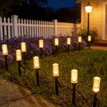 Magical Solar Glow Wish Jar LED String Lights, Mini Clear Capsule Bottle Fairy Lamp, Waterproof Ornament For Backyard, Bush Decor, Whimsical Enchanted Forest Scene Layout - Black - View 5
