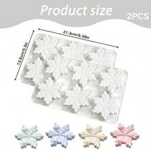 3D Snowflake Silicone Chocolate Candy Mold Christmas Cake Fondant Decorating Baking Tool Non-Stick Easy Release - White - View 11