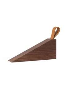 1pc Solid Wood Door Stopper, Creative Raised Anti-Collision Door Wedge, Movable Hanging Top-Mounted Wooden Door Buffer Pad For Bedroom, With Non-Slip Pad At Bottom - Multicolor - View 11
