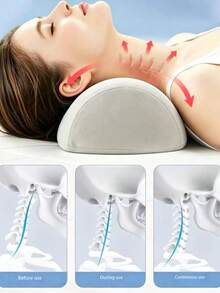 Memory Foam Neck Pillow, Cervical Support Pillow, Home Sleep Comfort Neck Pillow, Suitable For Travel And Daily Rest - Multicolor - View 2