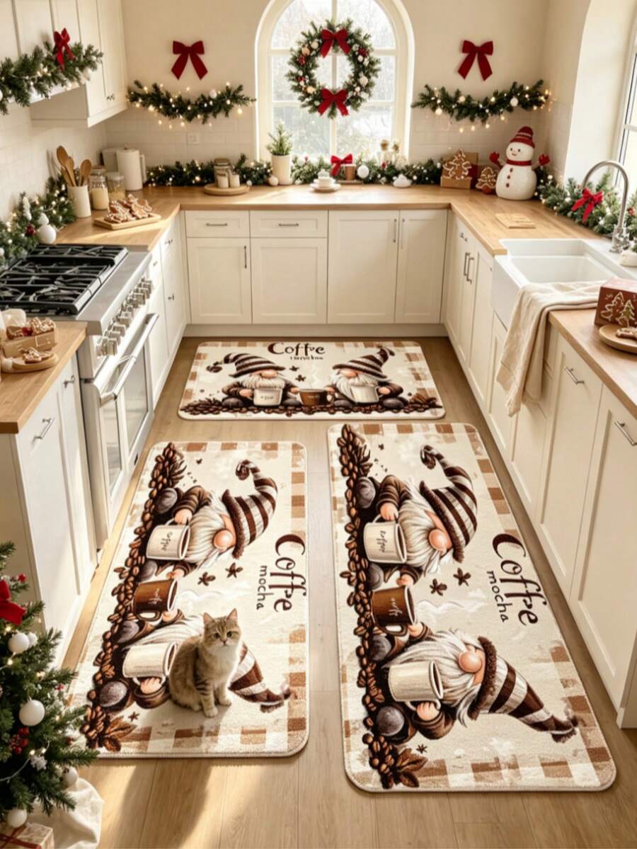 1 tấm thảm Noel hình chú lùn uống cà phê, thảm bếp, thảm trang trí, thảm nhỏ trang trí phòng ngủ, thảm trang trí nhà, thảm phòng khách, thảm nhỏ phòng khách, thảm phòng ngủ, thảm trang trí phòng khách, thảm ngoài trời, thảm có thể giặt được - Nhiều màu 8 - Xem 1