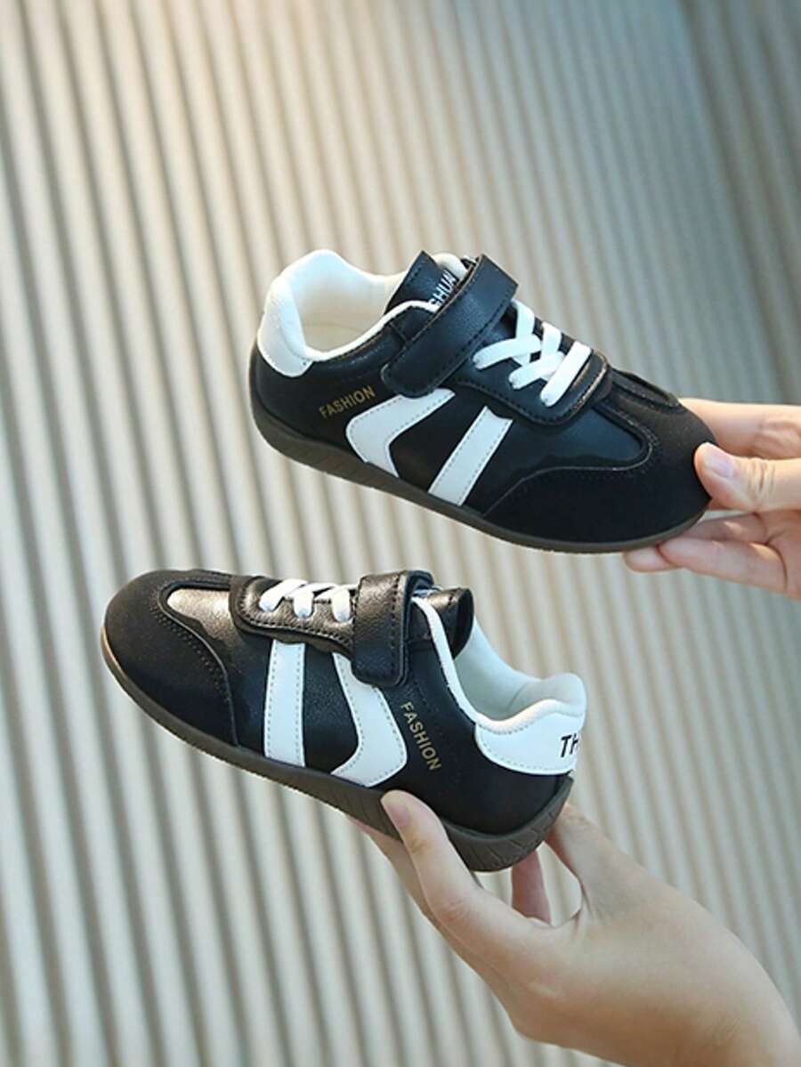 Children's Fashion New Style Training Shoes With Comfortable Lining - Black - View 1