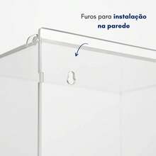 Porta Fralda Organizador Caixa Quarto Bebe Acrílico - Multicolorido - Visão 4