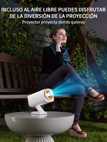 Android 11.0 HD Wifi Projector White 110V/220V - US A Type Plug(110-127V) - View 2