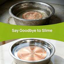 2pcs Copper Pet Water Filter Bowls, 3-Point Support Design, Made Of 99.9% Pure Copper. Suitable For Various Pets Including Dogs, Cats, Cows And Chickens. Reusable, Physical Filtration Method, Very Convenient To Use. - 2-pack [Style 1] - View 3