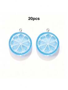 10/20/100pcs Double-Sided Lemon Slice Jewelry Accessories DIY Earrings Pendant Keychain Phone Charm Bag Pendant Doll Machine - Small Lemon Slices - View 22