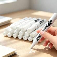White Marker Pen - Neutral Pen - Suitable For Calligraphy, Labeling, Office And Art Supplies, Artistic Creation Pen - A - View 2
