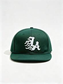 1pc Vintage LA Letter Embroidered Flat Brim Baseball Cap, Hip-Hop Street Style Adjustable Sun Hat, Unisex, Suitable For Daily Outdoor Sports - Multiple Styles - View 13