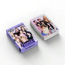 55pcs H2H Daily Single ICONICHEART K-POP Celebrity LOMO Collectible Cards, Suitable For Decorating Photo Albums Or Room Photo Walls, Holiday Gifts, Celebrity Holographic Cards, Party Supplies, Celebrity Card Collection, Halloween And Christmas Gifts, Boxed High-Definition Celebrity Photo Cards, Collectibles, Small Gifts, Katseye Light Stick, Straykid, Photocard, K Pop, Katseye Photo Card - Multicolor - View 11