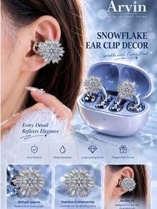 Arvin Freeclip Earphone Decorative Clip Accessory, Bluetooth Earphone Decorative Butterfly Tassel Mermaid Tail Clip Pendant (Earphones Not Included, Only Decorative Clip Sold) - View 5