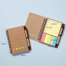 1/2/5 Notebooks With Pen Holder And Random Color Index Tab Stickers, Suitable For Study And Office Use, Random Notebooks, Sticky Notes Set - Multiple Styles - View 11