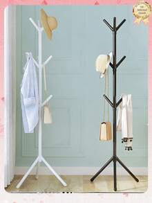 1 Piece Modern Tree-Shaped Hanging Rack Standalone Floor-Standing Hanger, Sturdy Triangular Base, Durable Plastic Material. 360° Rotating Hook, Versatile Storage Device That Saves Space, Suitable For Entryways, Bedrooms, Living Rooms, And Other Areas - Multicolor 2 - View 2