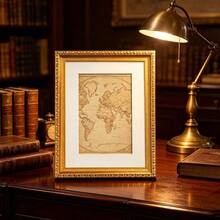 2 Packs Ornate Gold Picture Frame With Mat 4*6 Inch Vintage Gold Photo Frames For Wall Gallery & Desk Elegant Antique Home Decor - Gold - View 10