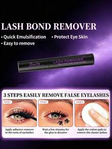 Desliy 2-In-1 Eyelash Glue & Sealer (Bonding & Sealing) Waterproof Strong Fast-Drying Long-Lasting Invisible, Suitable For DIY Eyelash Extensions/Beginner Eyelash Glue Eyelash Adhesive - Black - View 5