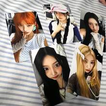 5pcs Wen Ximin Album "NOT CUTE" Photo Cards, High-Quality Double-Sided Glossy LOMO Cards, Iroha & Yua Fan Collection Edition - Multicolor - View 1