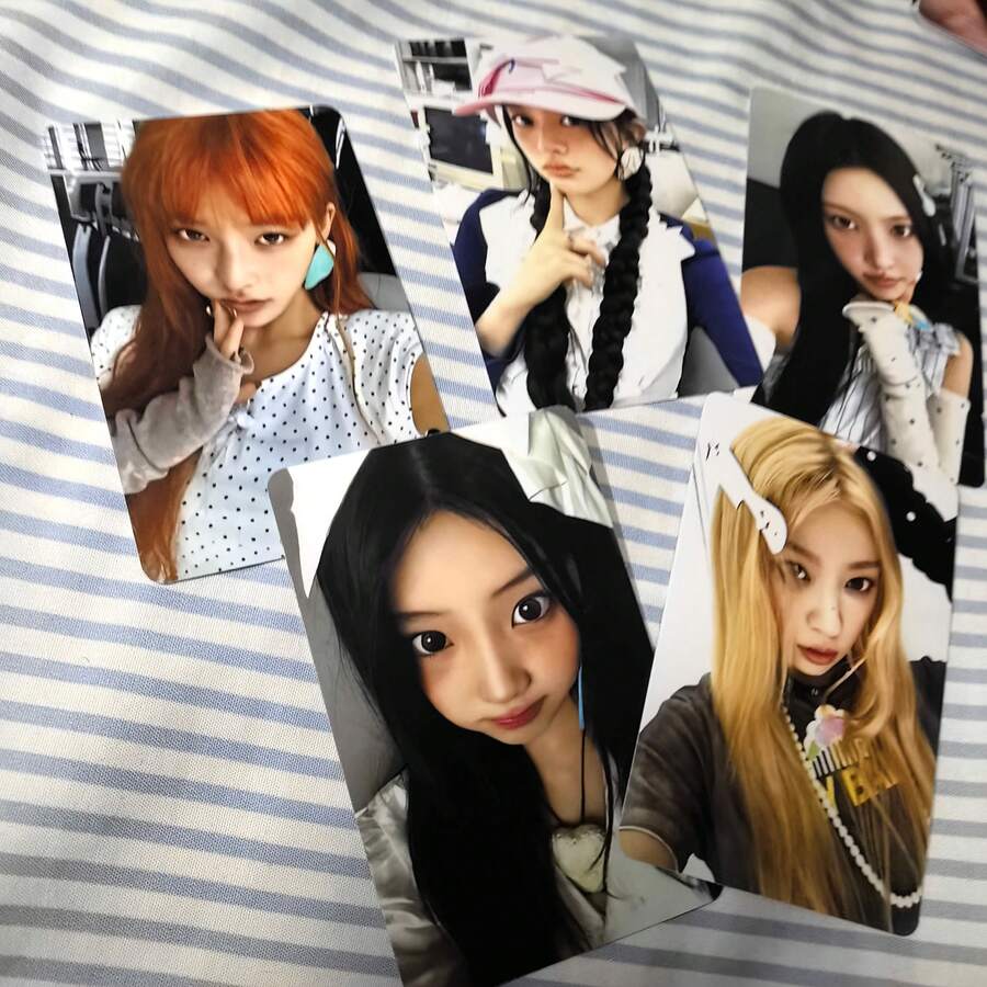 5pcs Wen Ximin Album "NOT CUTE" Photo Cards, High-Quality Double-Sided Glossy LOMO Cards, Iroha & Yua Fan Collection Edition - Multicolor - View 1