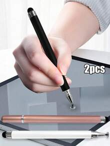 Bút cảm ứng 2 trong 1 đầu kép, bút cảm ứng màn hình phổ biến, tương thích với iPad, điện thoại, điện thoại Android, máy tính bảng, đầu nhọn, phù hợp cho vẽ nghệ thuật kỹ thuật số, phác thảo, viết và sử dụng văn phòng - Xem 2