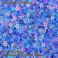 1000pcs 7mm Dual-Color Acrylic Flower Beads, Handmade DIY Jewelry Making Bracelet Necklace Pendant Accessories Semi-Finished Materials - Acrylic Flower Beads - View 16