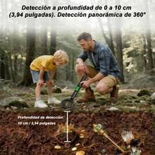 High-Precision Portable Handheld Metal Detector For Coins, Silver, And Jewelry - Black - View 6