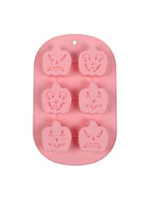 1pc Halloween Pumpkin Silicone Baking Mold, 6-Cavity Multi-Expression Pumpkin Mold, Themed Baking Tray, Suitable For Chocolate, Candy, Cake, Jelly, Pudding, Used For Halloween Party Dessert Table, Home Kitchen Baking And Dessert Decoration - Multicolor - View 15