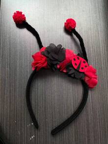 Children's Ladybug Bee Flower Headband Ponytail Antenna Hair Accessory Cartoon Animal Headband Butterfly - Multicolor - View 9