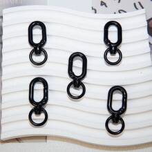 5pcs-Multicolor Painted Zinc Alloy Rotating 8-Shaped Spring Clasp, 360° Rotatable Keychain Connector Hook, DIY Handmade Jewelry Making Accessories, Suitable For Bags, Phone Chains, Keychains, Hanging Decorations And Pendant Crafts - Figure 8 Spring Hook - View 23