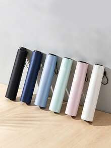 Pencil Umbrella, Ultra-Light Mini Pencil Umbrella, UPF 50+ Sun Protection, Foldable Pocket Parasol, Sun And Rain Protection, Suitable For Carrying, Walking, Travel And Outdoor Use - Multicolor - View 10