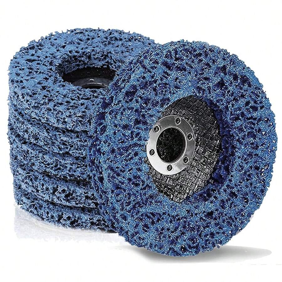 6pcs 4.5inch Rust & Paint Removal Wheel Discs, Ideal For For Angle Grinder Paint Strip Wheel Quick Abrasive Discs Rust, Oxidation, Paint Remover - 6PCS - View 1