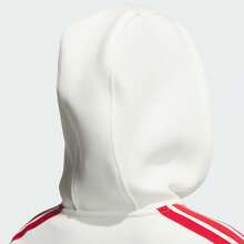 Adidas Sweatshirt Pullover Olahraga Kasual Musim Semi/Gugur Wanita, Sweatshirt Rajut Dua Sisi JZ1638 - Giok Han putih/merah - View 4