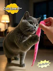 4pcs Colorful Random Glowing Cat Toy Set, Plush Worm Ball + Spring Interactive Toys, Suitable For Indoor Kittens To Play Alone And Relieve Boredom - View 3