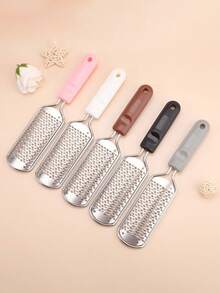 1pc Foot File & Pedicure Brush, Stainless Steel Foot Exfoliating Scraper For Removing Calluses, Hard Skin And Cracked Dead Skin, Suitable For Dry And Wet Feet - Multicolor - View 10