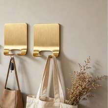 1/3/8pcs Manual Razor Holder, No-Drill Wall Mount Hook, Bathroom Storage Rack, Multi-Function Plug Storage Rack, Coated Storage Hook, Tidy And Organized, Suitable For Kitchen And Bathroom, Bathroom Decor, Create Ideal Home, Valentine's Day Gift, Bathroom Accessories, Storage Supplies - Multicolor - View 6