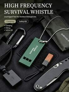 High-Frequency 3-Chamber Survival Whistle, Portable Emergency Signal Whistle, High-Volume Multi-Frequency Outdoor Rescue Whistle, Compact Emergency Equipment, Suitable For Camping, Hiking, Climbing, Earthquake And Wilderness Emergency Preparedness - Multi-color - View 3
