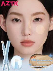 AZTK 奶油質地遮瑕筆，亮采3D鼻影輪廓高光，自然妝感且完美融合 - C04 - 查看 2
