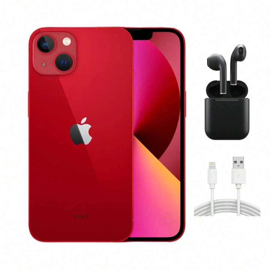 Apple IPhone 13 Mini A2481 (Fully Unlocked) 128 Red W/ Wireless Earbuds - 查看 1