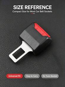 2/1pc Car Seat Belt Extension Buckle, T-Shaped Plug-In Seat Belt Extender Clip, Strap Fixing Adapter, Universal Vehicle Seat Belt Connector, For Car Interior Modification Accessories - Multicolor - View 10