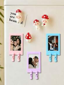 Mini 3D Photo Frame 2x3 Inch Small Picture Frame Suitable For Camera Photos Cute Colorful Desktop Photo Frame Home Office Desk Decor - Multicolor - View 2