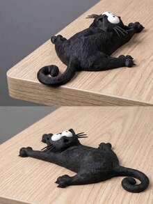 Cute Black Cat Fridge Magnet Home Decor - Black Cat Edition - View 7