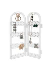1pc Acrylic Jewelry Display Box, Earring Necklace Bracelet Storage Box, Dust-Proof Storage Box, Bedroom Vanity Makeup Brush Holder, Perfume Storage Bag, Women's Gift - Clear - View 5