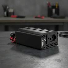 Inversor de tensão veicular 600VA conversor 12V para 110V com tomada padrão brasileiro porta USB QC3.0 e PD Type C carregamento rápido fonte portátil para carro acampamento atividades externas e emergências W - A - Visão 2