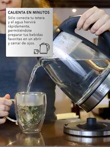 RCA 1.8L Electric Glass Kettle With LED Light RC-328 - Clear - View 4