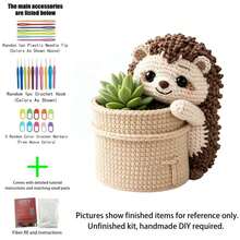 1pc Crochet Kit (Materials Only. Simple Hand Crocheting Needed)Beginner-Friendly DIY Kit With Step-By-Step Guides & English Manual.Lovely Design For Home Decoration, Ideal Creative Gift For Birthdays & Festivals. - DIY Crochet Kit - View 13