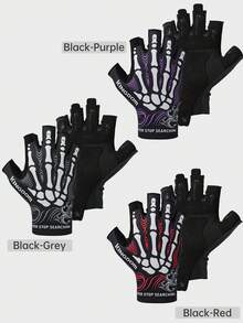 KINGDOM Ice Silk Fingerless Fishing Gloves Breathable Lightweight Anti-Slip Microfiber Palm Gloves With Extended Wrist Cuff Flexible Fingerless Design Snap Button Closure For Lure Fishing Anglers Outdoor Sports - Multicolor - View 9