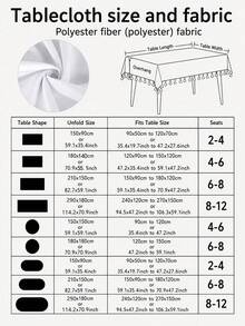 This"Happy Halloween" Themed Tablecloth Features Spooky Ghost And Pumpkin Patterns, Creating An Eerie And Mysterious Holiday Atmosphere; It Is Perfect For Decorating Home Kitchens And Dining Areas, And Makes An Ideal Choice For Autumn Holiday Parties - Multicolor - View 8