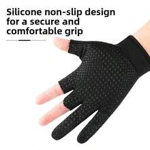 1 đôi găng tay hở 3 ngón, chống trượt, cảm ứng màn hình, unisex, phù hợp cho câu cá, chèo kayak, đạp xe, đi thuyền, lái xe - Nhiều màu - Xem 3