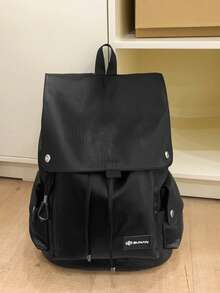 peach tree Mochila versátil de gran capacidad de PU con diseño de árbol de melocotón - Negro - Ver 12