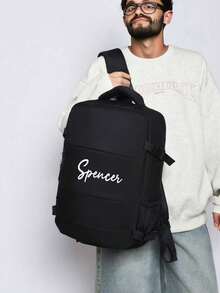 1pc Customized Carry-On Bag, Men's Backpack, Women's Flight Backpack, 14-Inch Laptop Backpack, Suitable For School, Hiking, Work - Multicolor - View 5