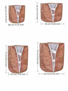 1pc Plant Protection Cover, Zipper & Drawstring Design, Potted Plant Protection Cover, Suitable For Outdoor Shrubs And Flowers, Potted Plant Warmth & Frost Protection Bag, Anti-Freeze Bag, Winter Flower Pot Plant Insulation Cover, Garden Supplies, Keep Roots And Plants Warm Inside The Bucket - Multiple Styles - View 11
